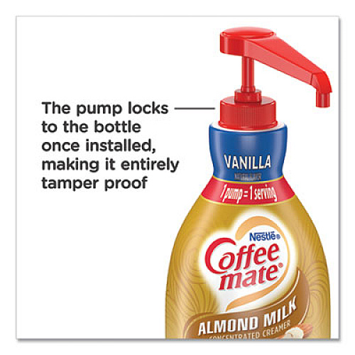 Coffee mate LIQUID COFFEE CREAMER, VANILLA ALMOND MILK, 1.5 L PUMP BOTTLE, 2/CARTON (65922CT)