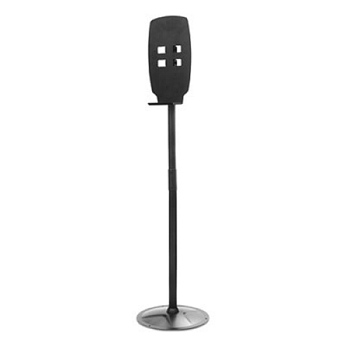 Kantek Floor Stand for Sanitizer Dispensers, Height Adjustable from 50" to 60", Black (SD200)