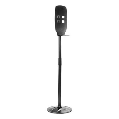 Kantek Floor Stand for Sanitizer Dispensers, Height Adjustable from 50" to 60", Black (SD200)