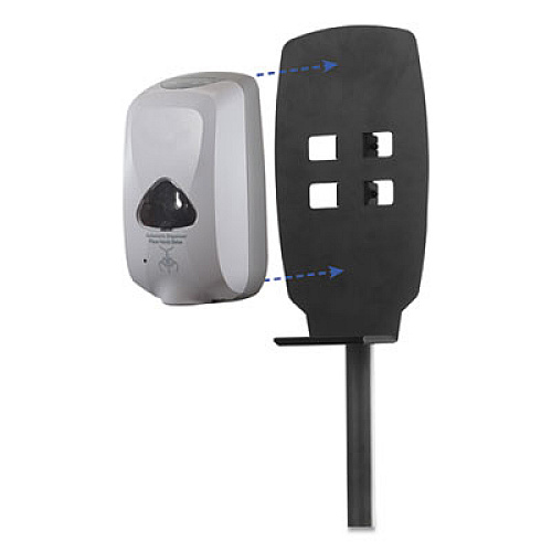 Kantek Floor Stand for Sanitizer Dispensers, Height Adjustable from 50" to 60", Black (SD200)