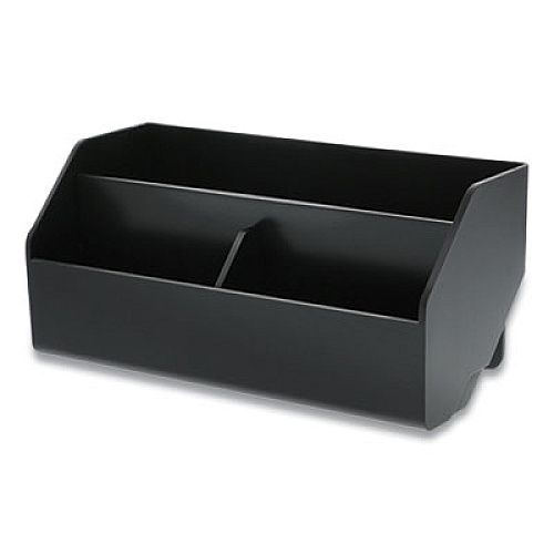 Bostitch Konnect Desktop Organizer Storage Bin, Wide, 7.5" x 3.5" x 3.5", Black (KTWCUPBLK)