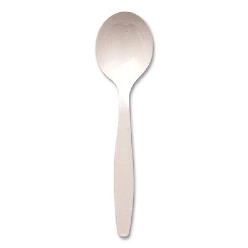 Berkley Square INDIVIDUALLY WRAPPED MEDIUMWEIGHT CUTLERY, SOUP SPOON, WHITE, 1,000/CARTON (886634)