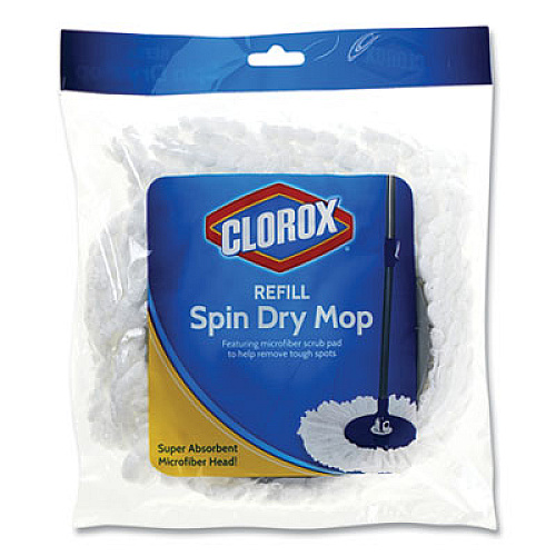 Clorox SPIN DRY MOP HEAD, COTTON, WHITE (24422468)