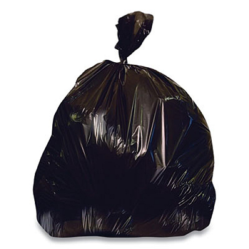 Coastwide Professional Linear Low-Density Can Liners, 16 gal, 1 mil, 24" x 31", Black, 250/Carton (364785)