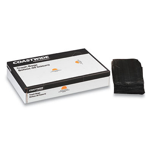 Coastwide Professional Linear Low-Density Can Liners, 45 gal, 1.5 mil, 40" x 48", Black, 50/Carton (847304)