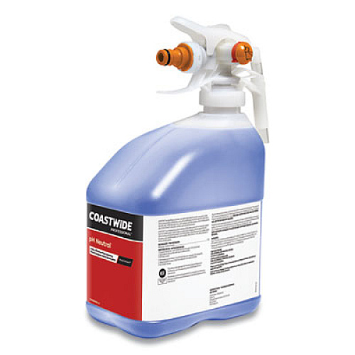 Coastwide Professional pH Neutral Daily Floor Cleaner Concentrate for EasyConnect Systems, Strawberry Scent, 3 L Bottle, 2/Carton (24381052)