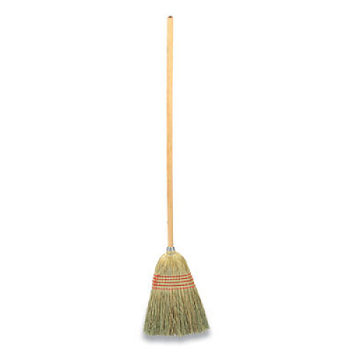 Coastwide Professional Corn Broom, Corn Fiber Bristles, 56" Overall Length, Natural (24420776)