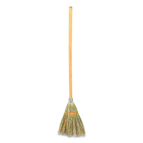 Coastwide Professional Corn Broom, Corn Fiber Bristles, 40" Overall Length, Natural (24420777)