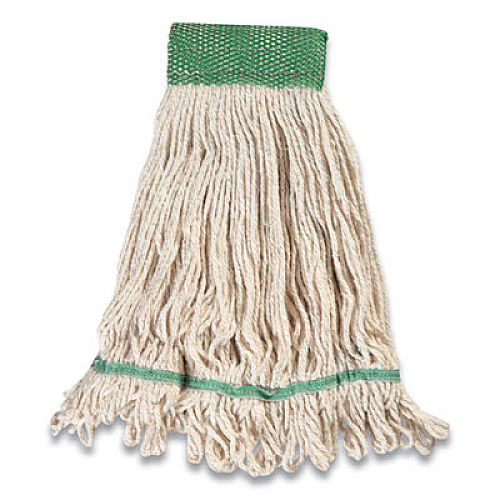 Coastwide Professional Looped-End Wet Mop Head, Cotton, Medium, 5" Headband, White (24421268)