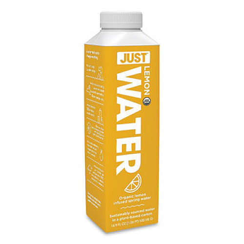 Just Water Infused Spring Water, Lemon, 16.9 oz Bottle, 12/Carton (JGD00714)