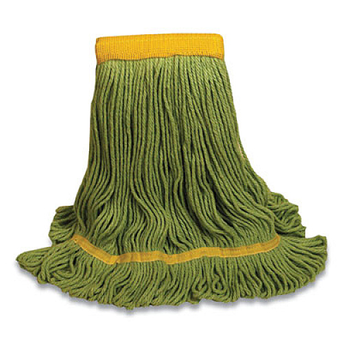 O'Dell 1200 SERIES MOP HEAD, PET, LARGE, 5" HEADBAND, GREEN (727908)