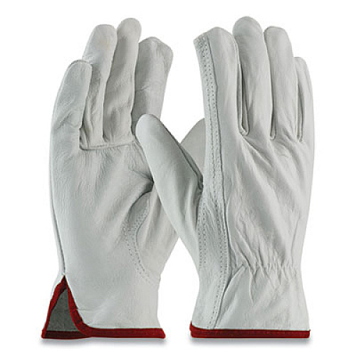 PIP TOP-GRAIN COWHIDE LEATHER WORK GLOVES, ECONOMY GRADE, SMALL, GRAY (179726)
