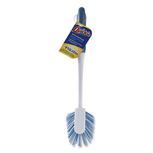 Quickie All-Purpose Scrub Brush, Polypropylene, 9", White/Blue (154MB)