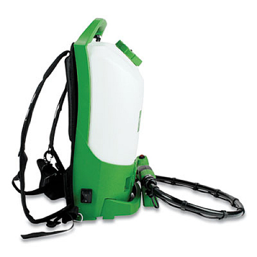 Victory Innovations Co Professional Cordless Electrostatic Backpack Sprayer, 2.25 gal, 48" Hose, Green/Translucent White/Black (VP300ESK)