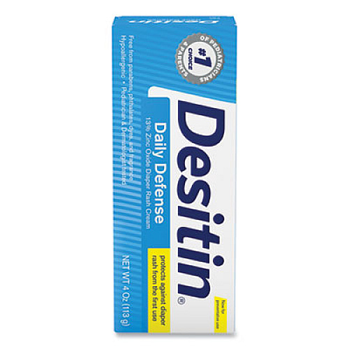 Desitin Daily Defense Baby Diaper Rash Cream with Zinc Oxide, 4 oz Tube (00301)