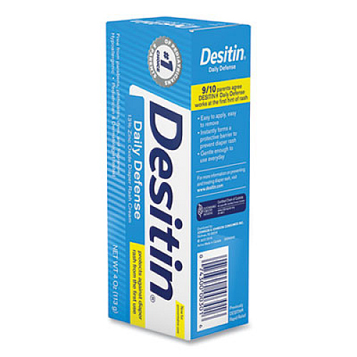 Desitin Daily Defense Baby Diaper Rash Cream with Zinc Oxide, 4 oz Tube (00301)