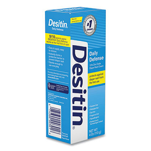 Desitin Daily Defense Baby Diaper Rash Cream with Zinc Oxide, 4 oz Tube (00301)