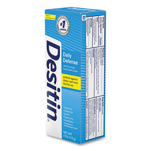 Desitin Daily Defense Baby Diaper Rash Cream with Zinc Oxide, 4 oz Tube (00301)
