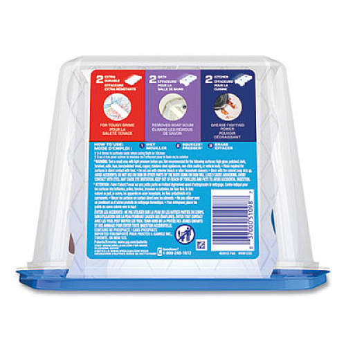 Mr. Clean MAGIC ERASER VARIETY PACK, 2.4" X 4.6", EXTRA DURABLE; BATH; KITCHEN, WHITE/BLUE, 6/PACK, 3 PACKS/CARTON (51098)