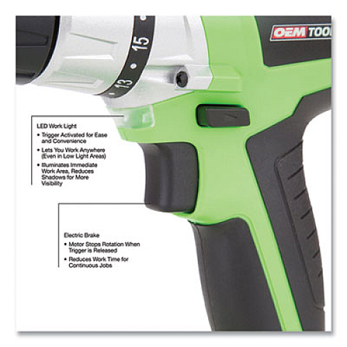 OEMTOOLS 20V Max.Li-ion 3/8 Inch Drive Cordless Drill (24660)