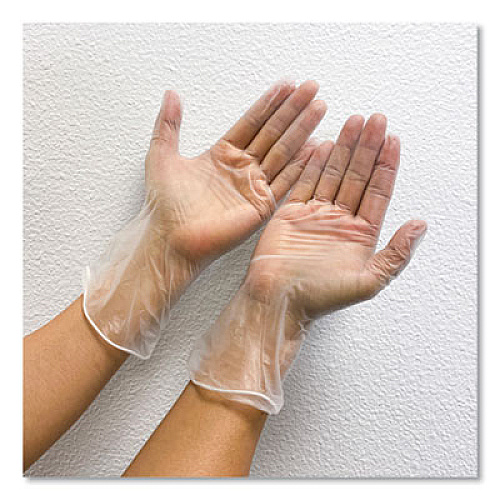 GN1 Single Use Vinyl Glove, Clear, X-Large, 100/Box, 10 Boxes/Carton (PE17332)