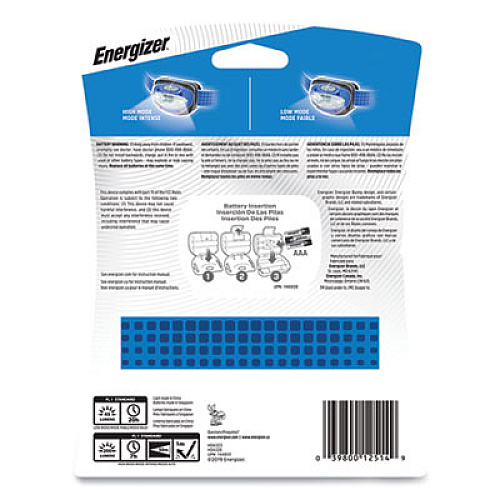 Energizer LED Headlight, 3 AAA Batteries (Included), Blue (HDA32E)