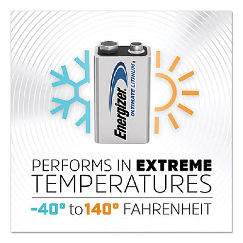 Energizer Ultimate Lithium 9V Batteries (L522BP)