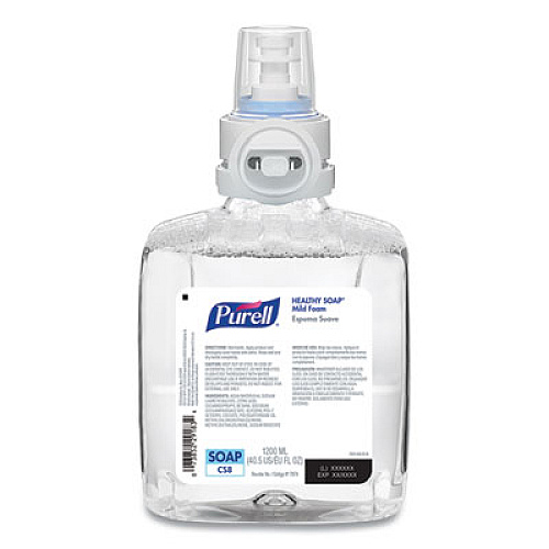 PURELL Professional HEALTHY SOAP Mild Foam Refill, For CS8 Dispensers, Fragrance-Free, 1,200 mL, 2/Carton (787402CT)