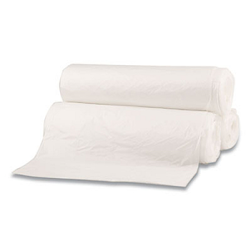 Boardwalk High Density Industrial Can Liners Coreless Rolls, 60 gal, 13 microns, 38 x 60, Natural, 8 Rolls of 25 Bags (BWKRH3860H)