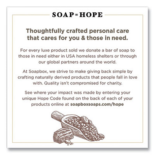 Soapbox Hand Soap, Sea Minerals and Blue Iris, 12 oz Pump Bottle, 12/Carton (77148CT)