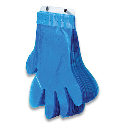 Inteplast Group Reddi-to-Go Poly Gloves on Wicket, One Size, Clear, 8,000/Carton (R2GOPE8K)
