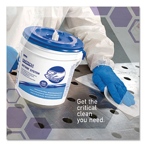 WypAll Power Clean Wipers for Disinfectants, Sanitizers,Solvents WetTask Customizable Wet Wipe System, 140/Roll, 6 Rolls/1 Bucket/CT (0621102)