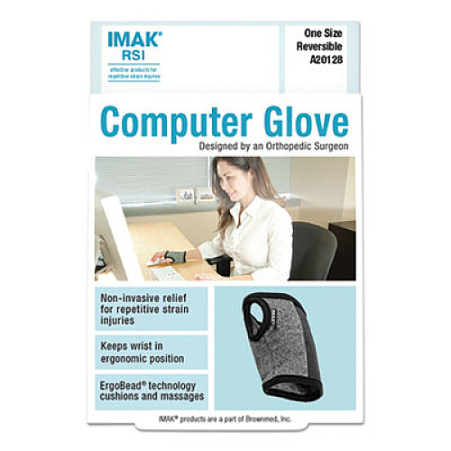 IMAK RSI Computer Glove, Fits Left Hand/Right Hand, Black (20128)