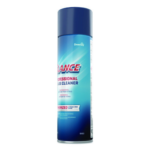 Diversey Glance Powerized Glass and Surface Cleaner, Ammonia Scent, 19 oz Aerosol Spray, 12/Carton (904553)