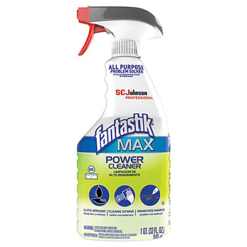 Fantastik MAX Power Cleaner, Pleasant Scent, 32 oz Spray Bottle, 8/Carton (323563)