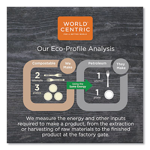World Centric Fiber Containers, 32 oz, 8.5" Diameter x 2"h, Natural, 400/Carton (CTSCU2)