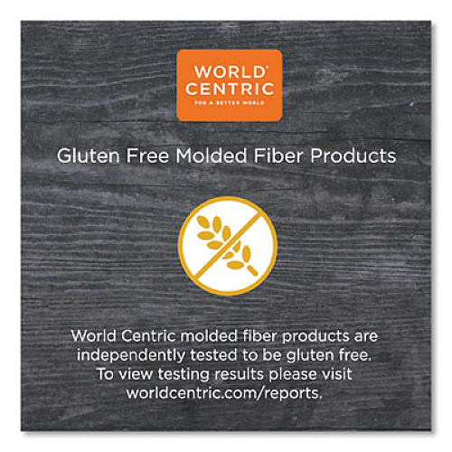 World Centric Fiber Bowls, 24 oz, 7.4" Diameter x 2.3"h, Natural, 500/Carton (BOSCU24)