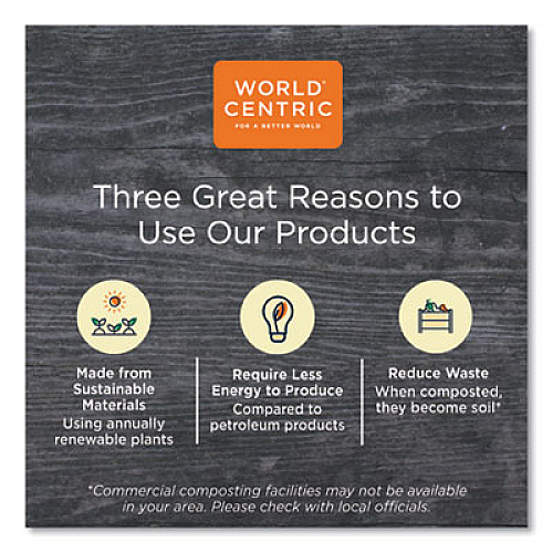 World Centric Fiber Hinged Hoagie Box Containers, 2-Compartment, 9 x 6 x 3, Natural, 500/Carton (TOSCU34D)