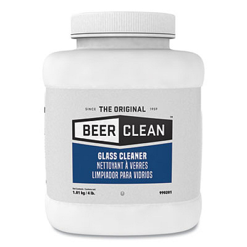 Diversey Beer Clean Glass Cleaner, Unscented, Powder, 4 lb Container (990201)