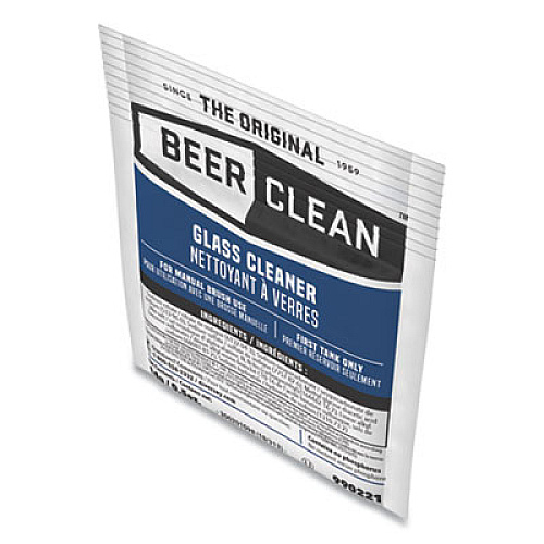 Diversey Beer Clean Glass Cleaner, Powder, 0.5 oz. Packet, 100/Carton (990221)