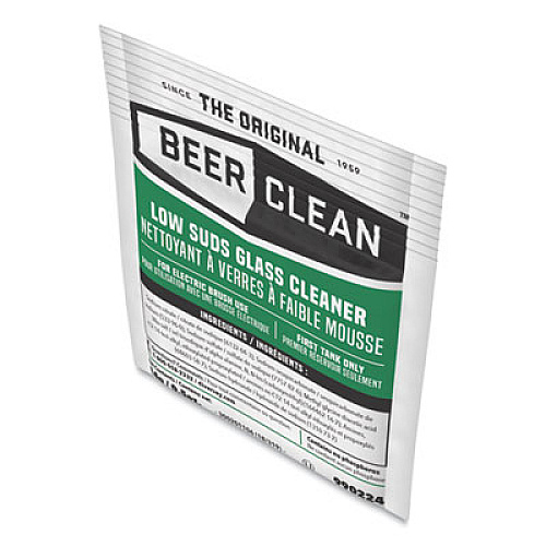 Diversey Beer Clean Glass Cleaner, Powder, 0.5 oz Packet, 100/Carton (990224)