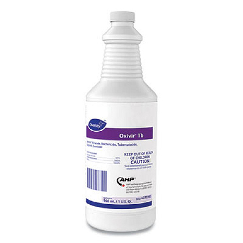 Diversey Oxivir TB One-Step Disinfectant Cleaner, 32 oz Bottle, 12/Carton (4277285)