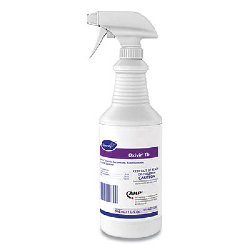 Diversey Oxivir TB One-Step Disinfectant Cleaner, 32 oz Bottle, 12/Carton (4277285)