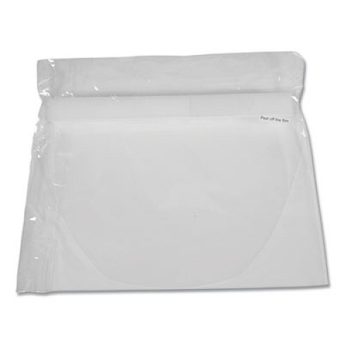 deflecto Disposable Face Shield, 13 x 10, One Size Fits All, Clear, 100/Carton (PFMD100F)