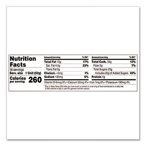 Nutella Hazelnut Spread and Breadsticks, 1.8 oz Single-Serve Tub, 16/Pack (22001135)