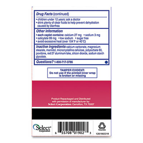 Pepto-Bismol Tablets, Two-Pack, 25 Packs/box (BXPB25)