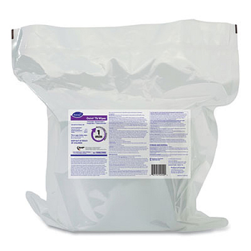 Diversey Oxivir TB Disinfectant Wipes Refill, 11 x 12, Unscented, White, 160 Wipes/Refill Pouch, 4 Refill Pouches/Carton (100823906)