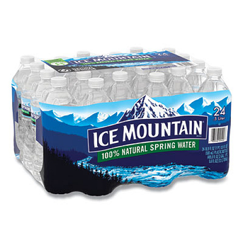 Ice Mountain NATURAL SPRING WATER, 16.9 OZ BOTTLE, 24 BOTTLES/CARTON (705031)