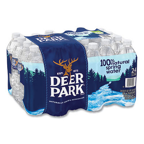 Deer Park NATURAL SPRING WATER, 16.9 OZ BOTTLE, 24 BOTTLES/CARTON (705032)