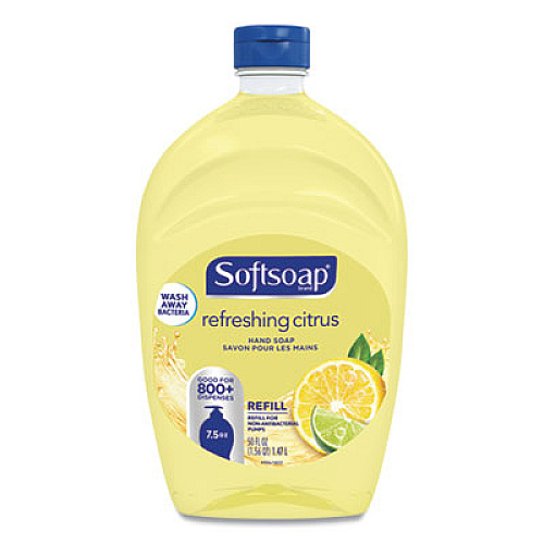 Softsoap LIQUID HAND SOAP REFILL, FRESH CITRUS, 50 OZ BOTTLE, 6/CARTON (98568)